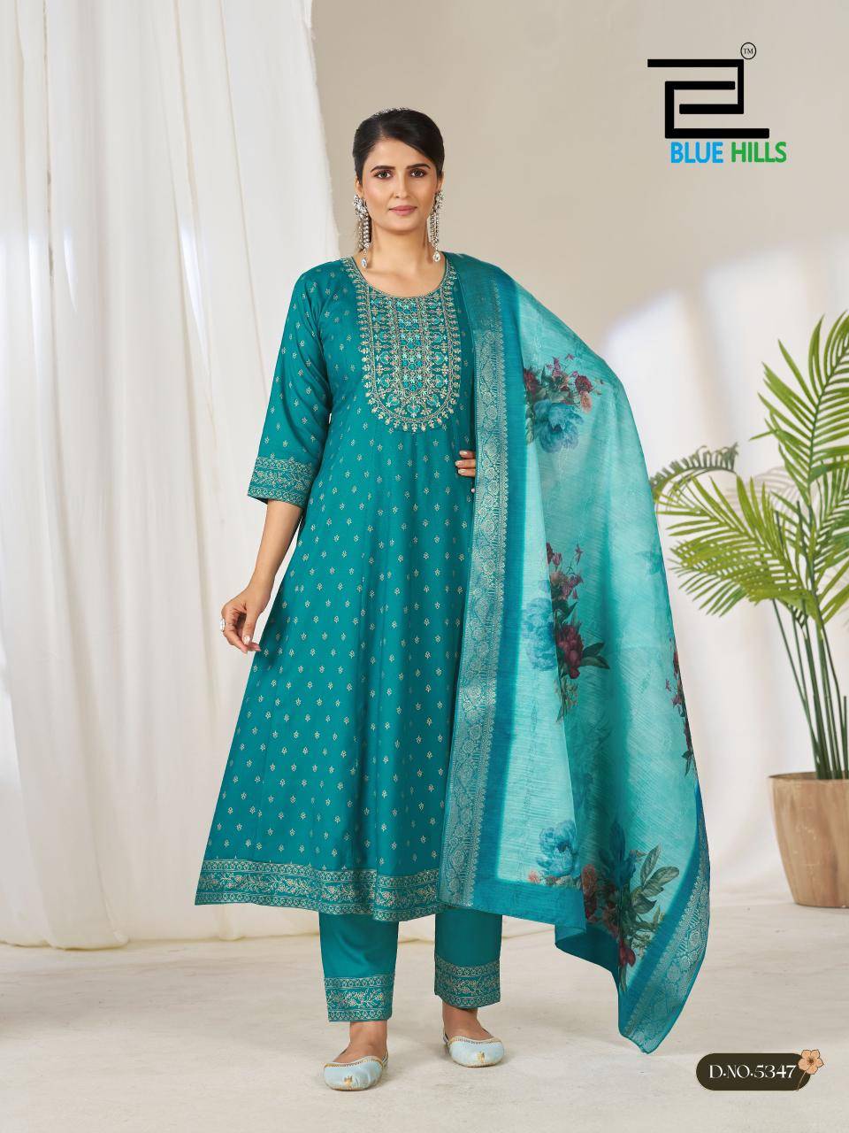GEMINI By BLUE HILLS 5347 TO 5352 Beautiful Festive Suits Stylish Colorful Fancy Casual Wear & Ethnic Wear Rayon 14kg Dresses At Wholesale Price